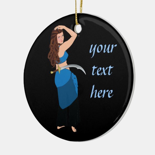 Maßgeschneiderter Bauchtänzer Keramik Ornament (Links)