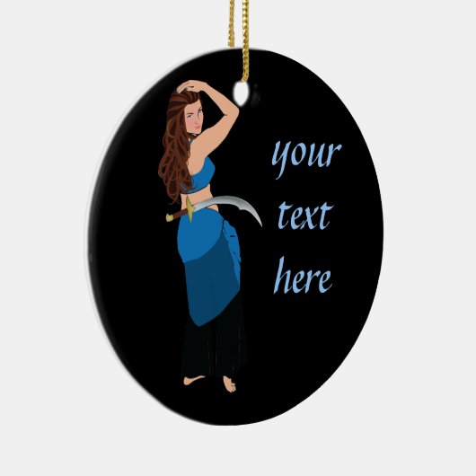 Maßgeschneiderter Bauchtänzer Keramikornament (Rechts)