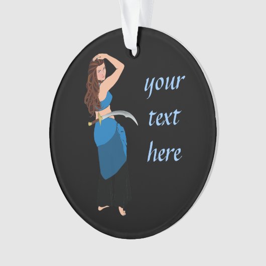 Maßgeschneiderter Bauchtänzer Ornament (Vorderseite)