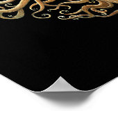 Maßgeschneiderter Baum des Lebensgepflegten Herzen Poster (Ecke)