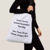 Maßgeschneiderter Baumwollbeutel, Personalisiert a Tragetaschen Mit Langen Trägern (Von Nahem)