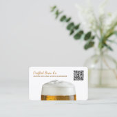 Maßgeschneiderter Bierbrauer QR Visitenkarte (Stehend Vorderseite)