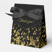 Maßgeschneiderter Black Gvor Box goldener Glitzer Geschenkschachtel (Vorderseite)