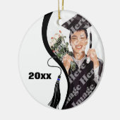 Maßgeschneiderter Black Wave Abschluss Ornament (Links)