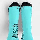 Maßgeschneiderter BLAU über Damensportsocken Socken (Oben)