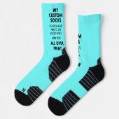 Maßgeschneiderter BLAU über Damensportsocken Socken (Links)