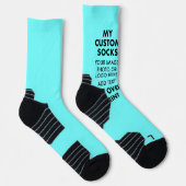 Maßgeschneiderter BLAU über Damensportsocken Socken (Rechts)