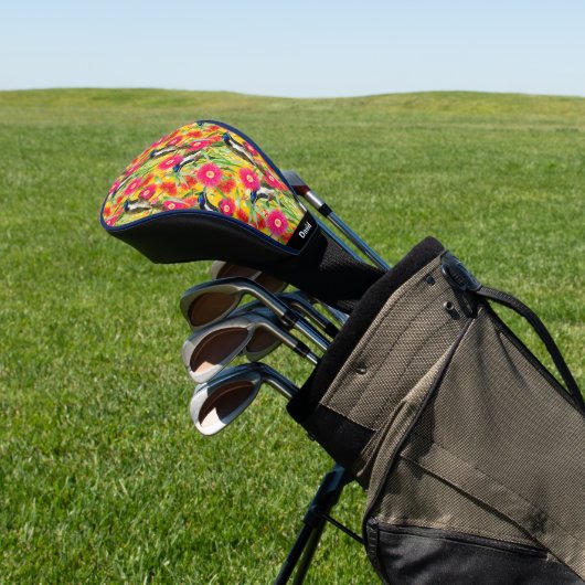 Maßgeschneiderter Blauer Honeyeater Golf Headcover (In SItu)