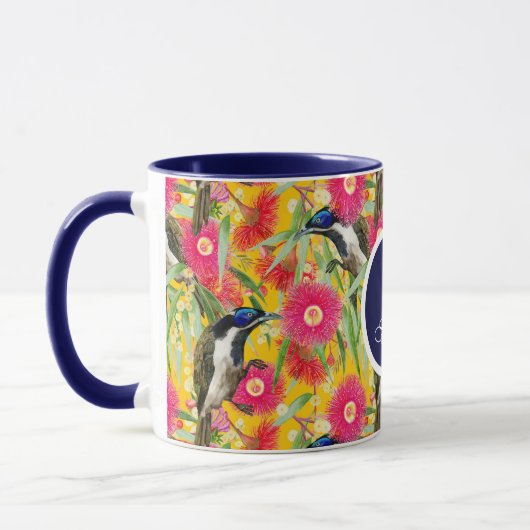 Maßgeschneiderter Blauer Honeyeater Tasse (Links)