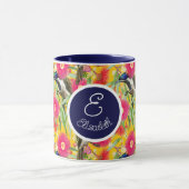 Maßgeschneiderter Blauer Honeyeater Tasse (Zentrum)