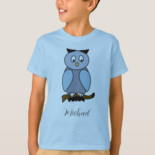 Maßgeschneiderter Blue Owl T - Shirt