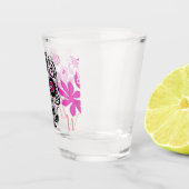 Maßgeschneiderter Blumenzucker-Schädel Schnapsglas (Rechts)