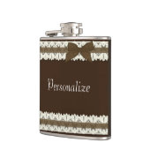 Maßgeschneiderter Braunbandkolben Flachmann (Links)