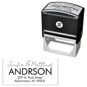 Maßgeschneiderter Brautgarten und Rücksendeadresse Permastempel (Beispiel)