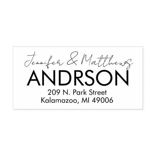 Maßgeschneiderter Brautgarten und Rücksendeadresse Permastempel (Design)