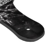 Maßgeschneiderter Brief und QR-Code-Marmorablage Schneidebrett (Ecke)