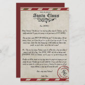 Maßgeschneiderter Brief vom Weihnachtsmann (Vorne/Hinten)
