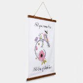 Maßgeschneiderter Buchstabe A Wandteppich Mit Holzrahmen (Gewinkelt)