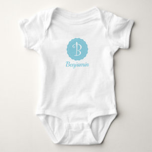 Maßgeschneiderter Buchstabe "B" Baby Strampler