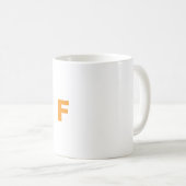 Maßgeschneiderter Buchstabe F Tasse (VorderseiteRechts)