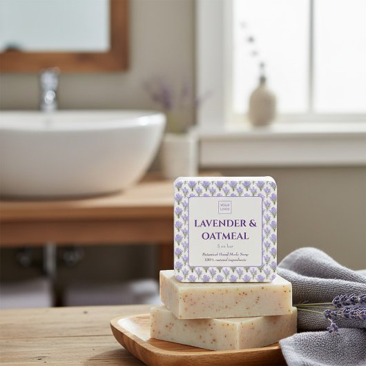 Maßgeschneiderter Business-Sticker für handgeferti Quadratischer Aufkleber