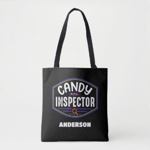 Maßgeschneiderter Candy Inspector Trick oder Treat Tasche