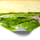 Maßgeschneiderter Carpe Diem mit bunten Blätter Poster (Ecke)