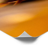 Maßgeschneiderter Carpe Diem mit farbigen Blättern Poster (Ecke)