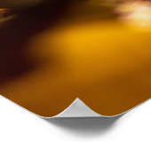 Maßgeschneiderter Carpe Diem mit farbigen Blättern Poster (Ecke)