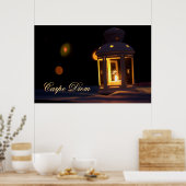 Maßgeschneiderter Carpe Diem mit glänzender Kerzen Poster (Küche)