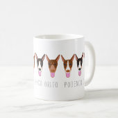 Maßgeschneiderter Cartoon Podenco Orito Dog Kaffeetasse (VorderseiteRechts)
