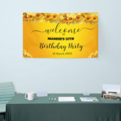 Maßgeschneiderter Daffodil März Geburtstag Blume G Banner (Messeveranstaltung)