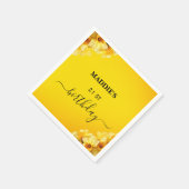 Maßgeschneiderter Daffodil März Geburtstag Blume G Serviette (Ecke)