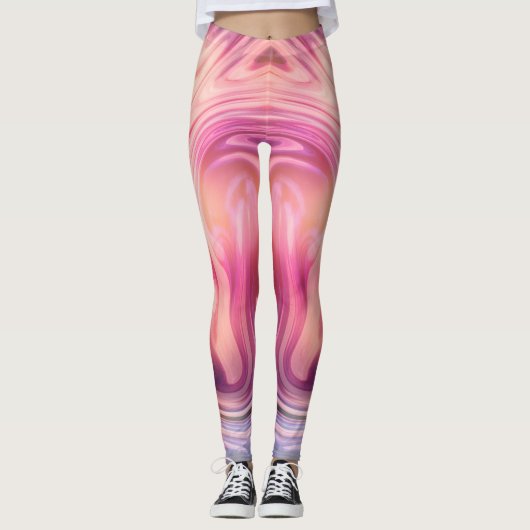 Maßgeschneiderter, diagonaler Gradientstreifen Leggings (Vorderseite)