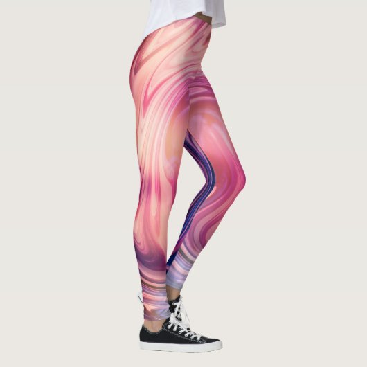 Maßgeschneiderter, diagonaler Gradientstreifen Leggings (Rechts)