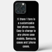 Maßgeschneiderter DIY-Text modern, schwarz-weiß ch Case-Mate iPhone Hülle (Rückseite)