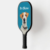 Maßgeschneiderter Dog-Pickleball-Karo Beschreibung Pickleball Schläger (Links)