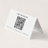 Maßgeschneiderter Dog Trainer QR Code Falsche Visi Visitenkarten (Rückseite)