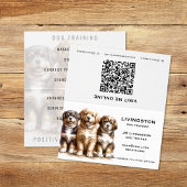 Maßgeschneiderter Dog Trainer QR Code Falsche Visi Visitenkarten