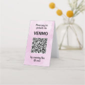 Maßgeschneiderter Drei-Seiten-QR-Code Wasserfarbe Treuekarte (Vorderseite)