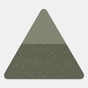 Maßgeschneiderter Dreiecksaufkleber - Moss Green S Dreieckiger Aufkleber