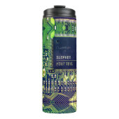 Maßgeschneiderter Druckschaltkreis - Geek electron Thermosbecher (Vorderseite)