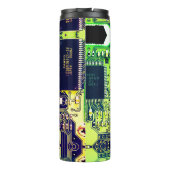 Maßgeschneiderter Druckschaltkreis - Geek electron Thermosbecher (Rückseite)