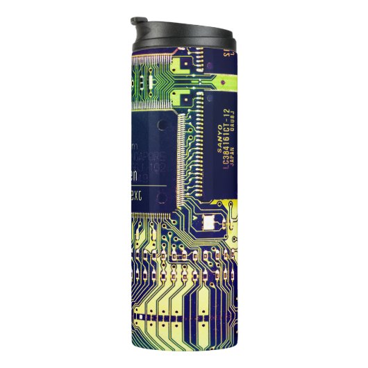 Maßgeschneiderter Druckschaltkreis - Geek electron Thermosbecher (Nach rechts gedreht)