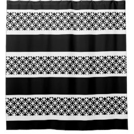 Maßgeschneiderter Duschvorhang/Schwarz und Weiß ge Duschvorhang