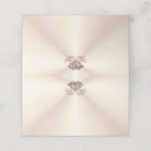 Maßgeschneiderter ECKUS, Rose Gold Diamant Platzka Platzkarte (Außenseite Aufgefaltet)