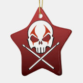 Maßgeschneiderter Edelmetallschmuck- und Roll-Drum Keramik Ornament (Links)