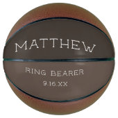 Maßgeschneiderter Ehering Basketball (Vorderseite)