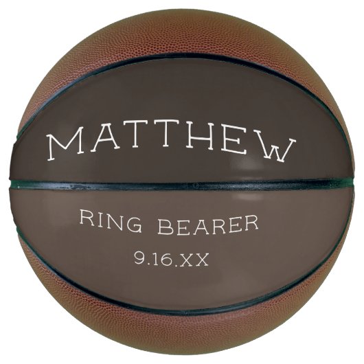 Maßgeschneiderter Ehering Basketball (Vorderseite)