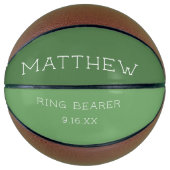 Maßgeschneiderter Ehering Basketball (Vorderseite)